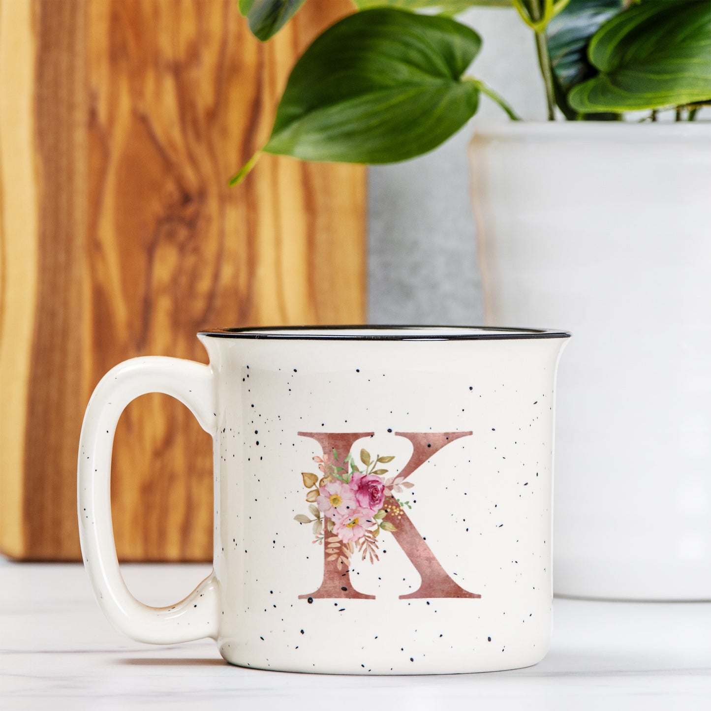 Blossom & Bloom Initial Camping Mug 13oz