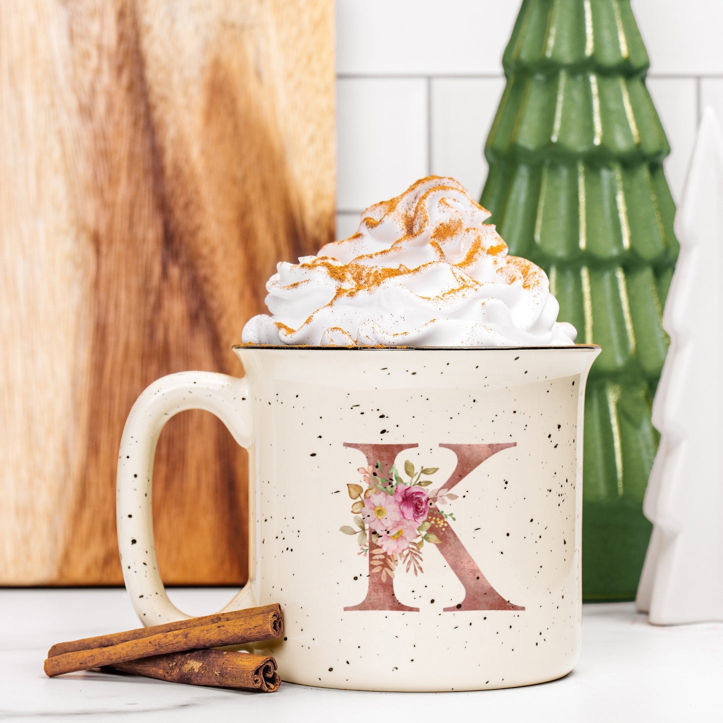 Blossom & Bloom Initial Camping Mug 13oz