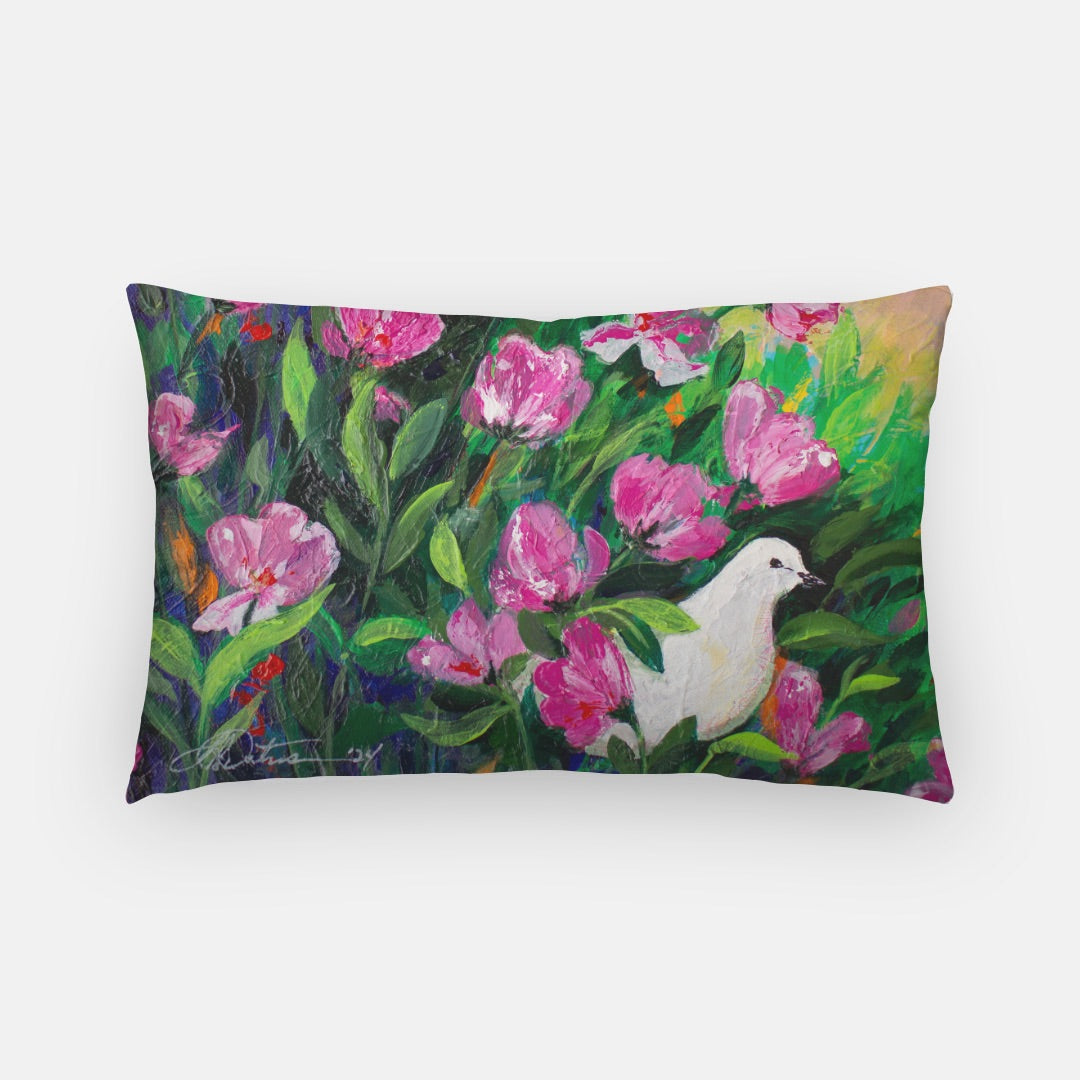 Winter is Past Artisan Lumbar Pillow Case