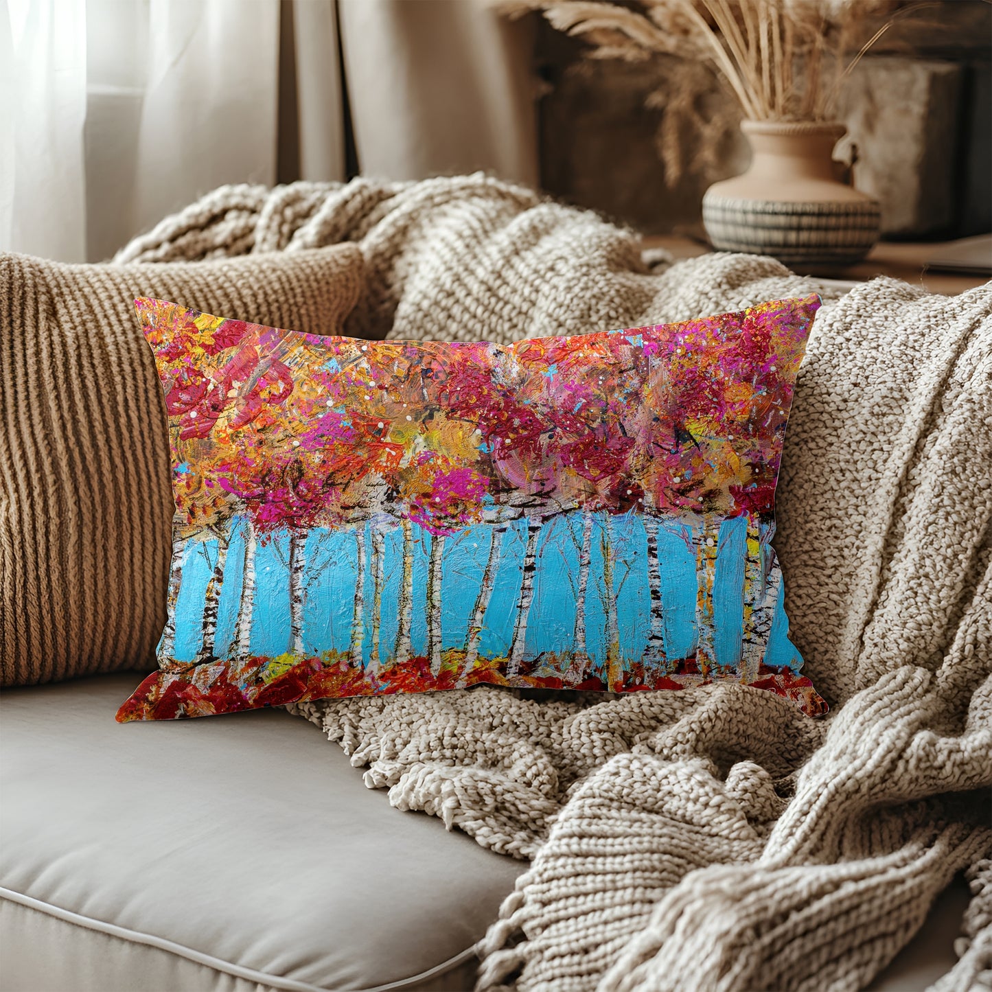 Autumn Bliss Artisan Lumbar Pillow Case