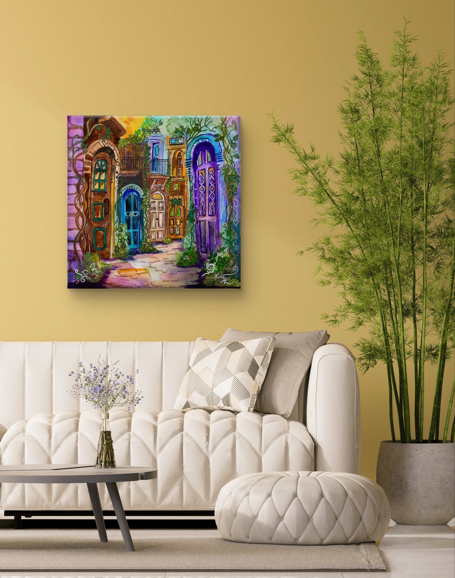 Ask, Seek, Knock Fine Art Canvas Print