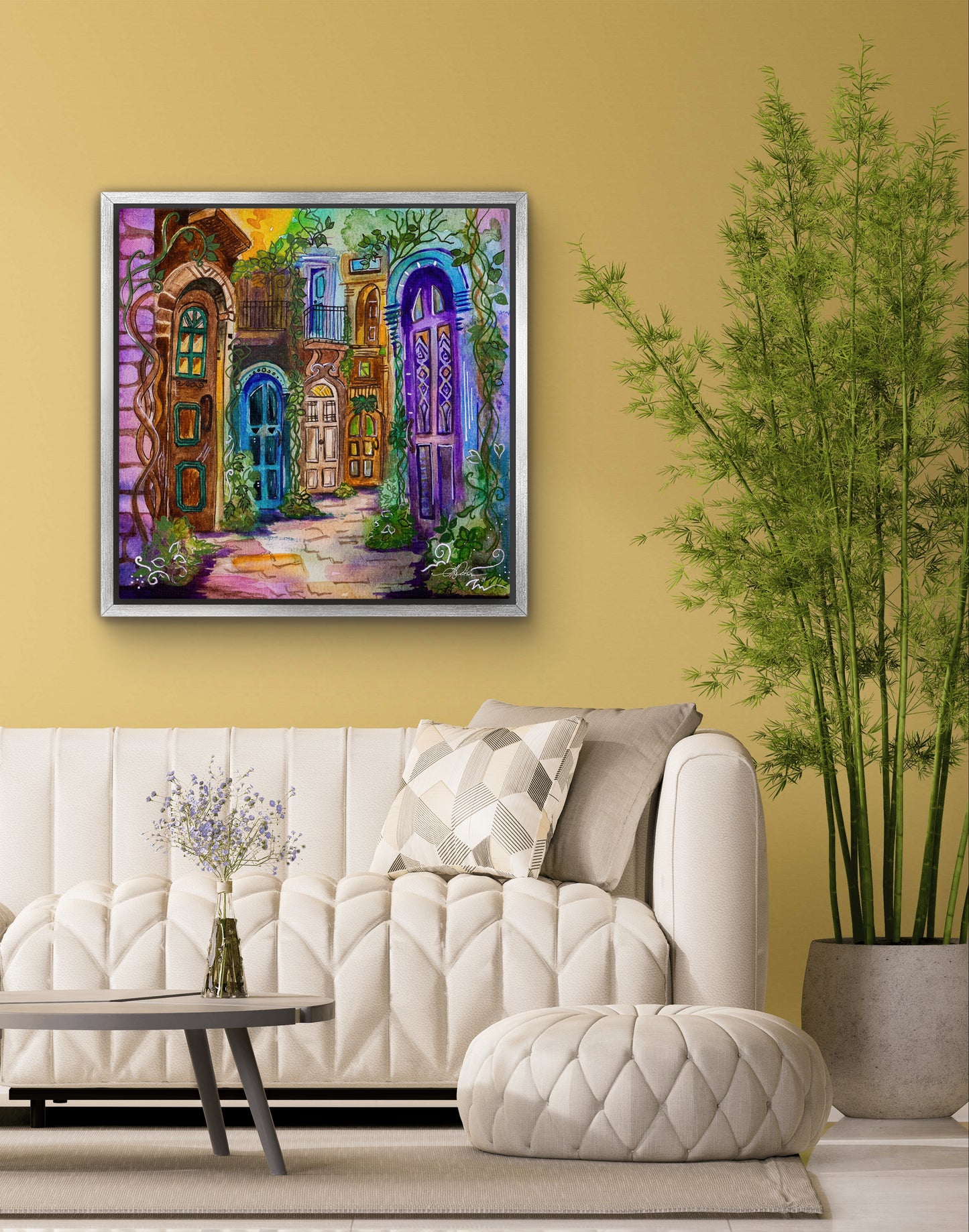 Ask, Seek, Knock Fine Art Canvas Print