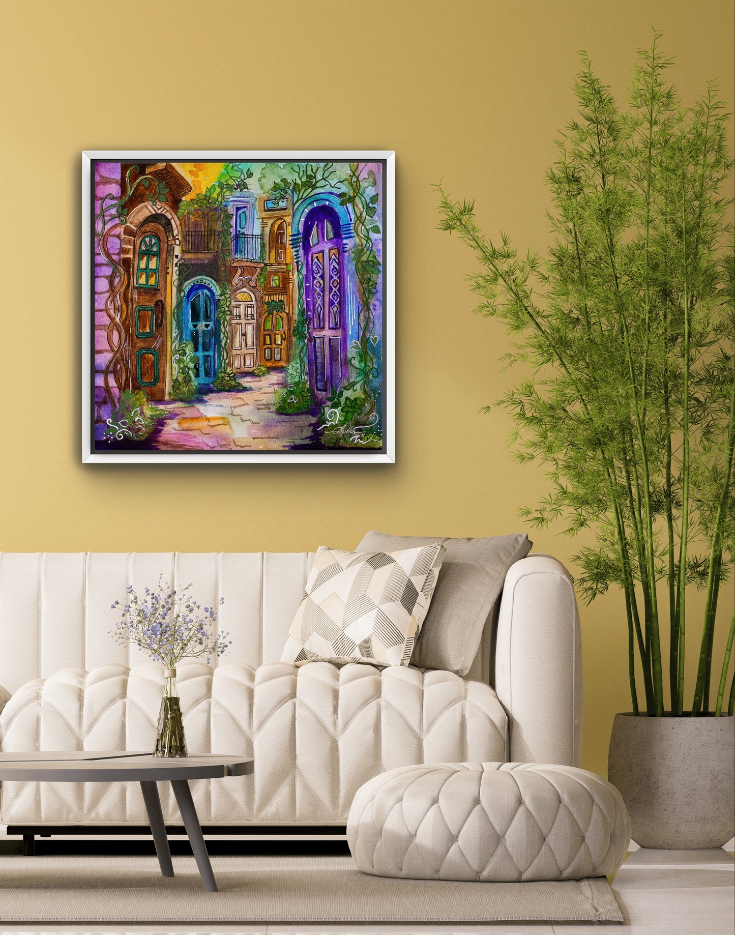 Ask, Seek, Knock Fine Art Canvas Print