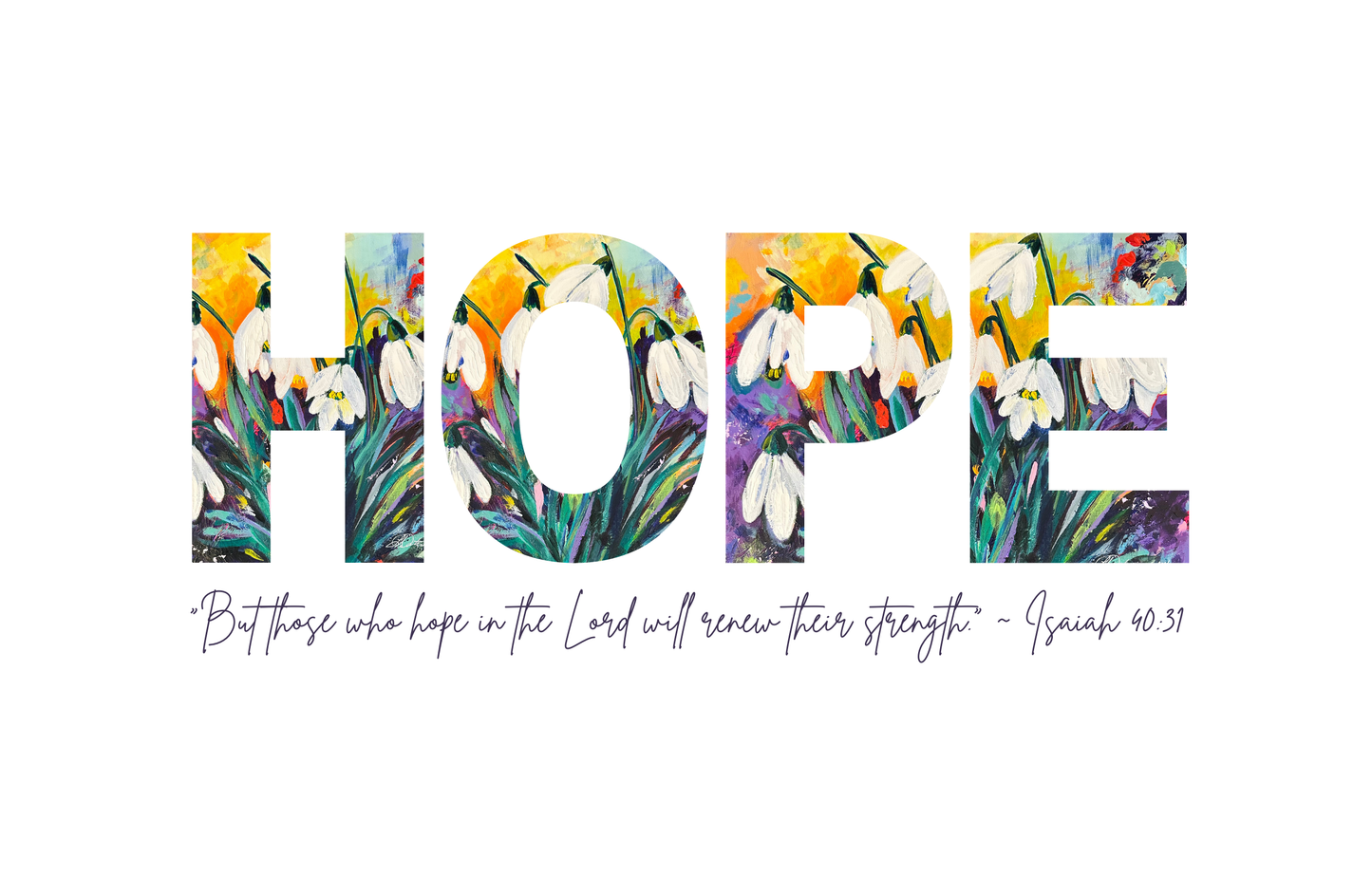 Hope 15oz White Glossy Mug