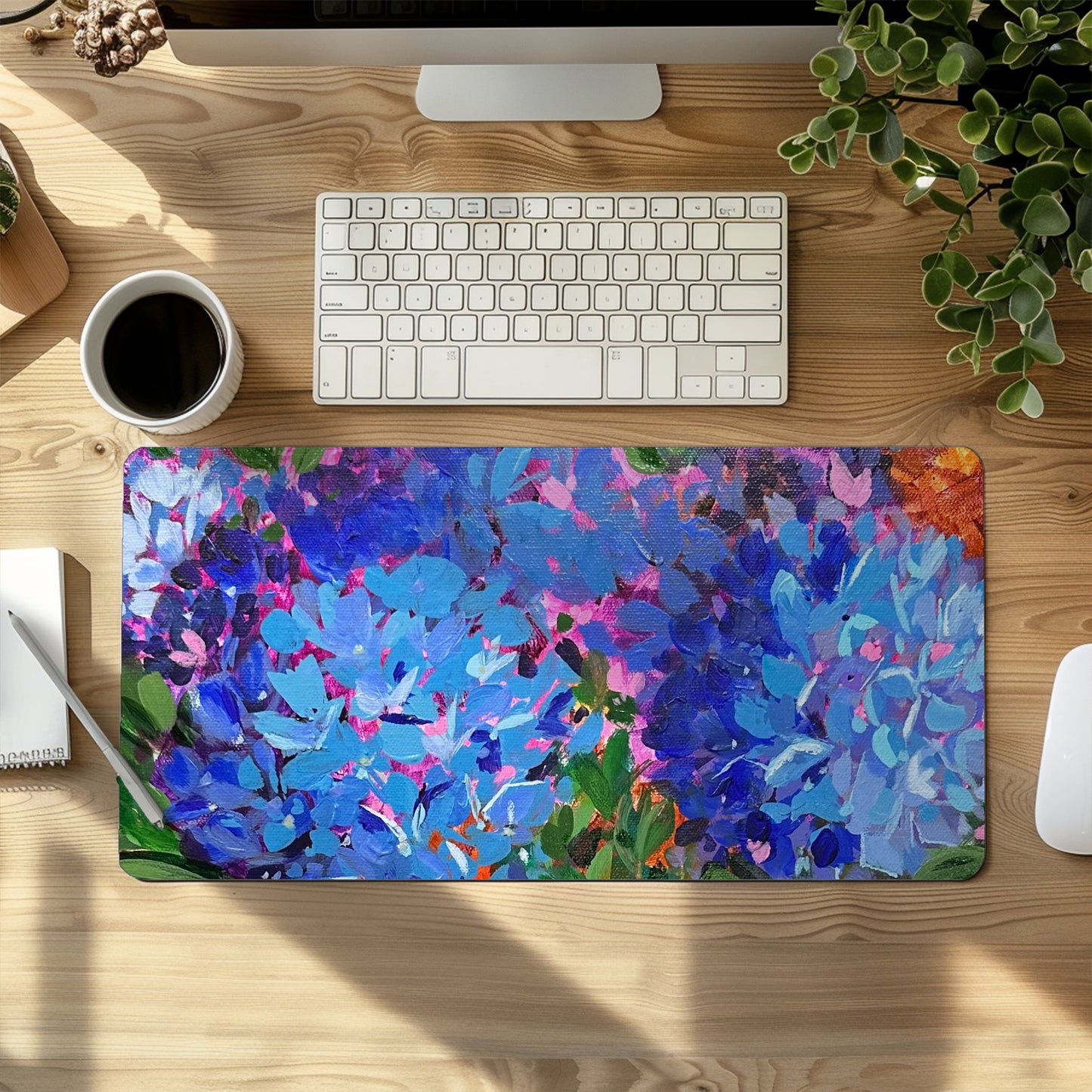 Hydrangea Harmony Desk Pad