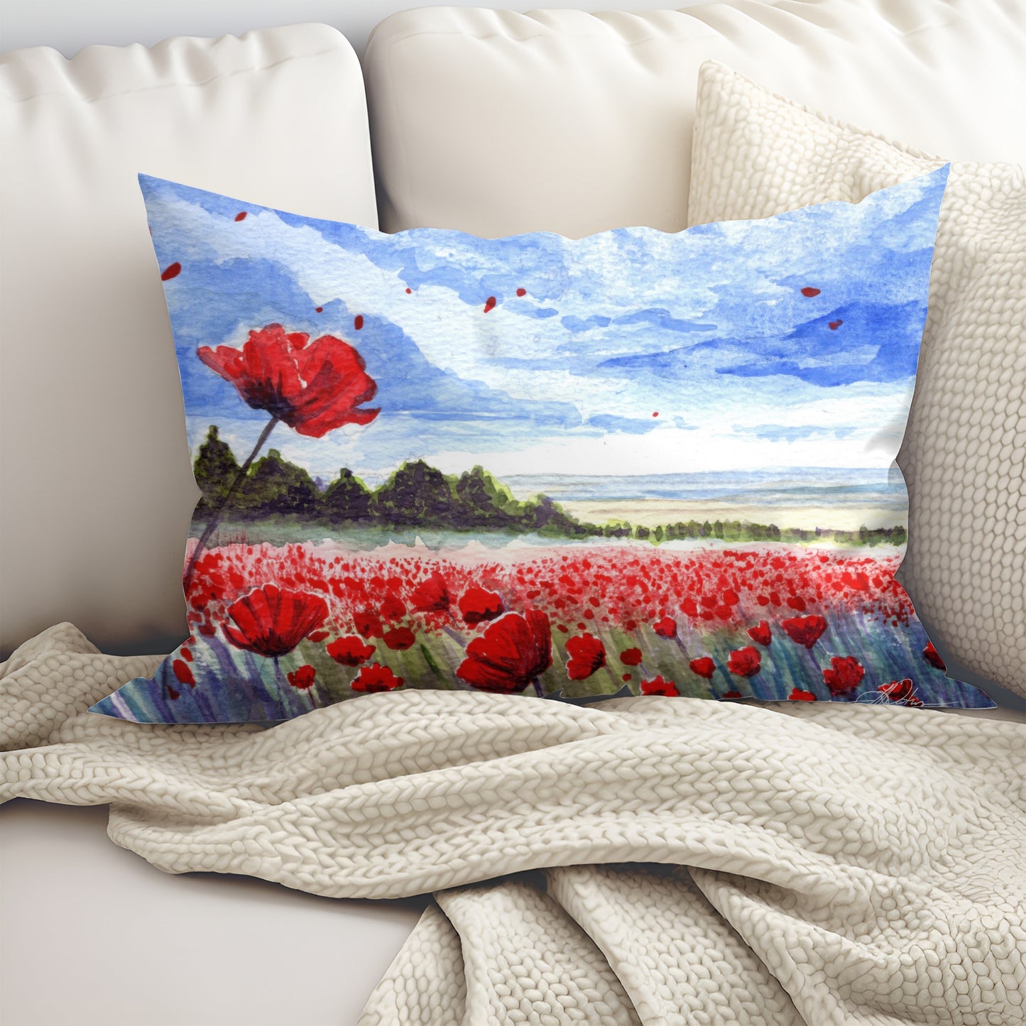 Fields of Freedom Artisan Lumbar Pillow Case
