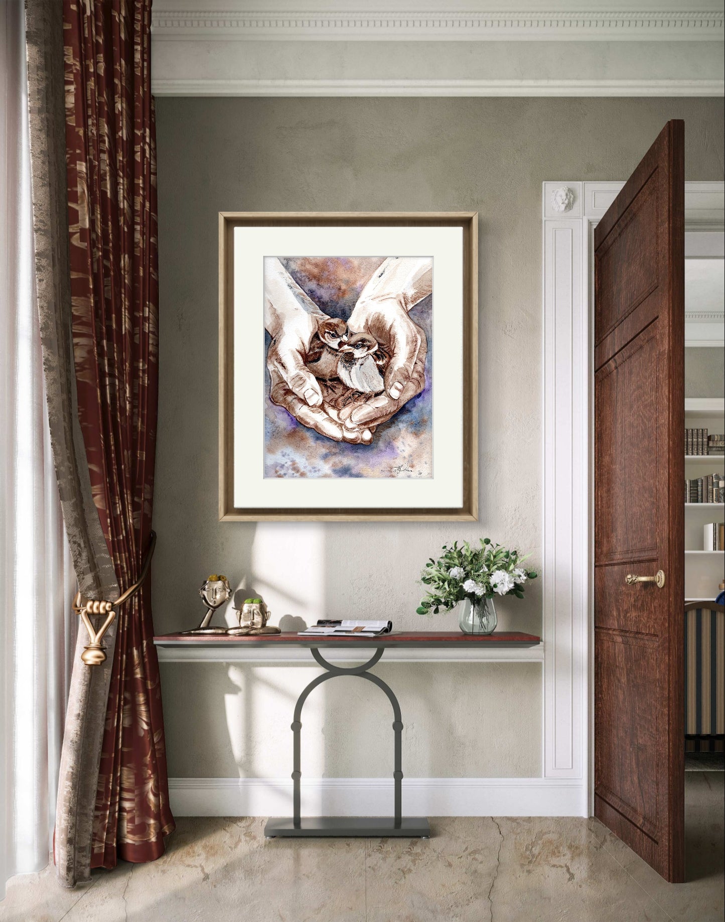 In His Hands Fine Art Giclée Print