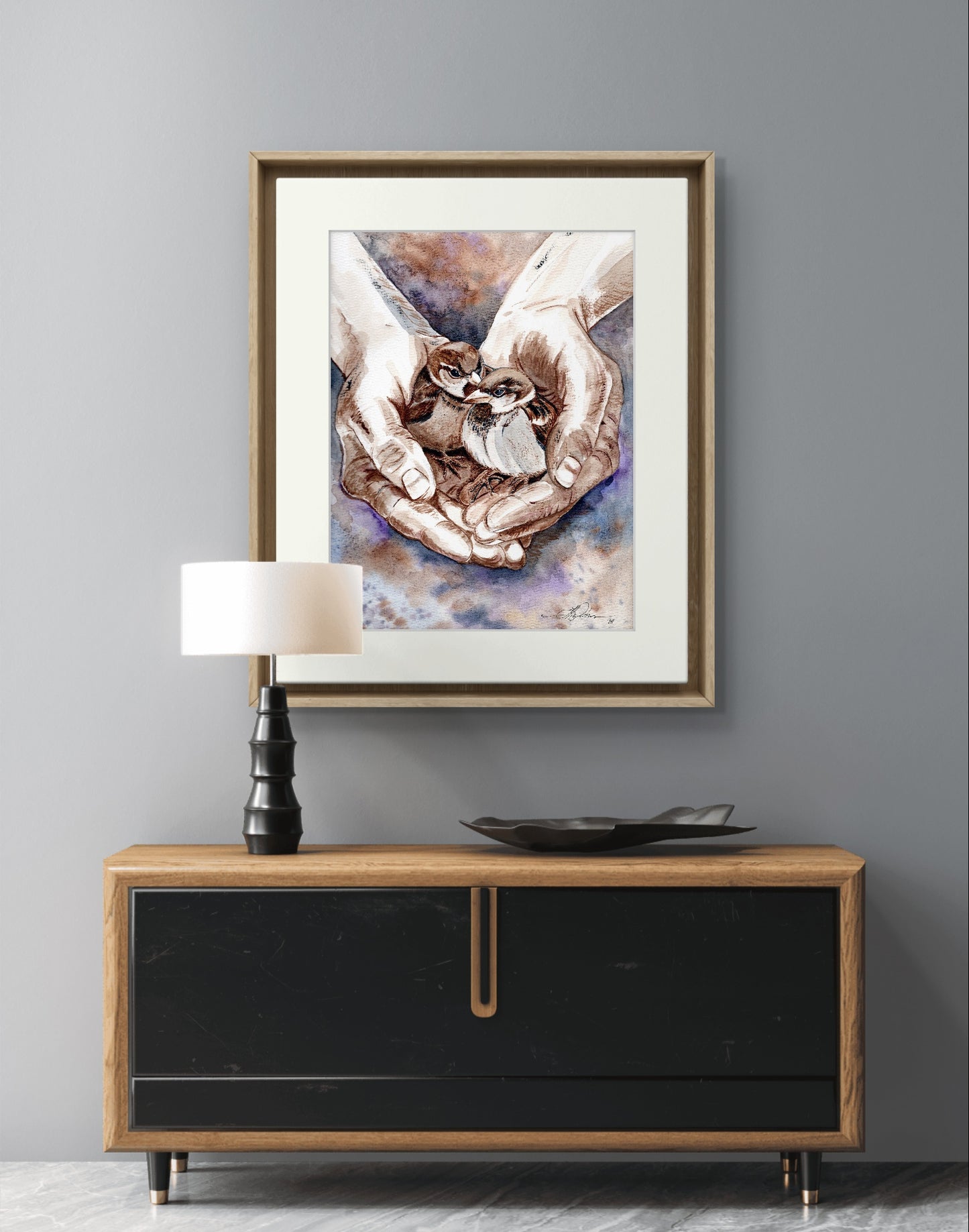 In His Hands Fine Art Giclée Print