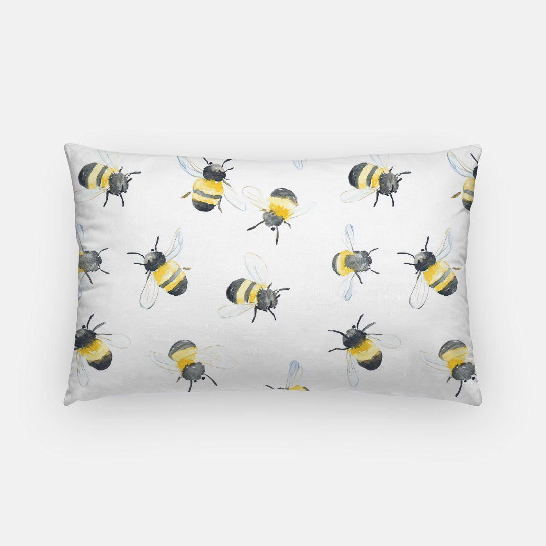 Bee Joyful Artisan Lumbar Pillow Case