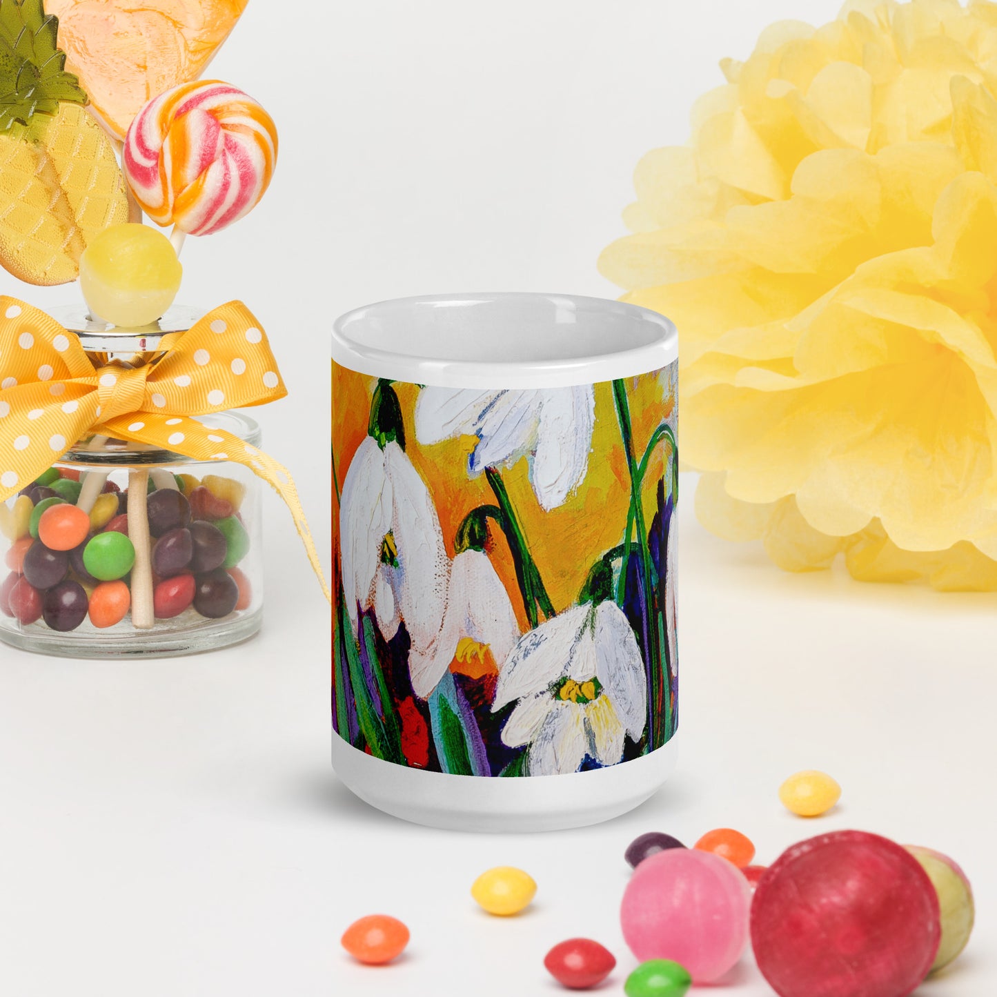 Hope in Bloom 15oz White Glossy Mug