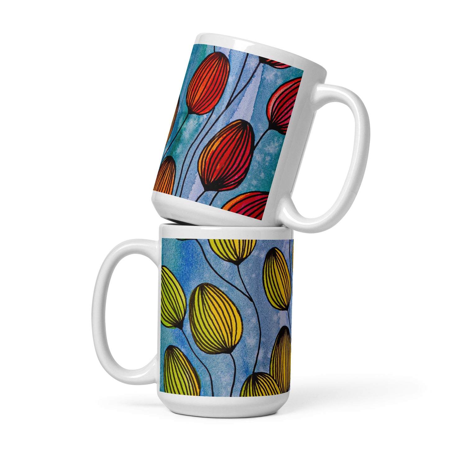 In the Flow White Glossy Mug