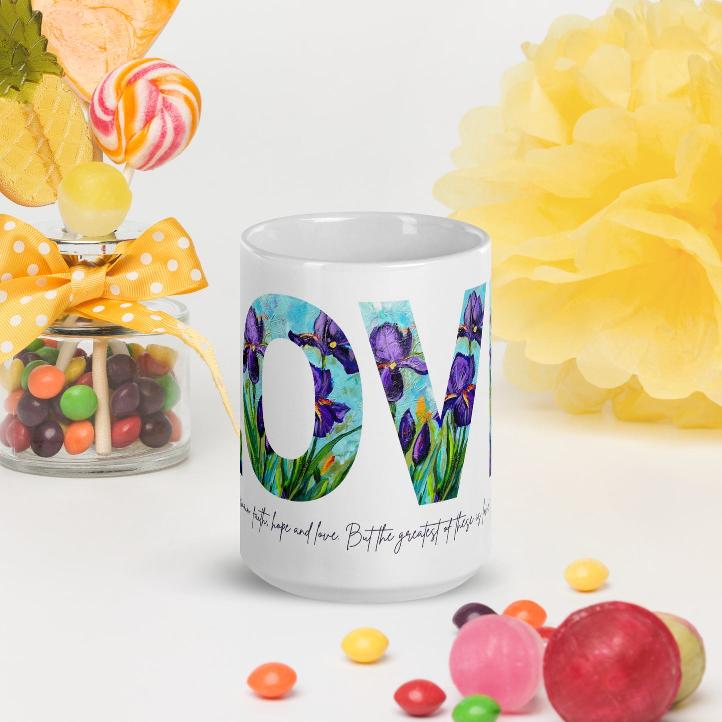 Love 15oz White Glossy Mug