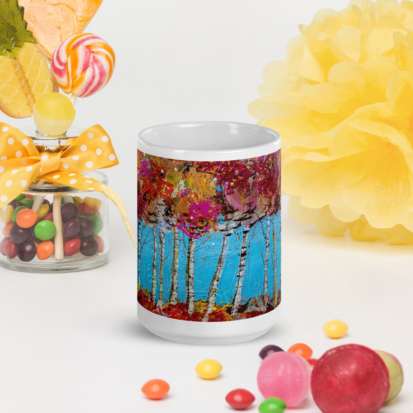 Radiance of Autumn 15oz White Glossy Mug