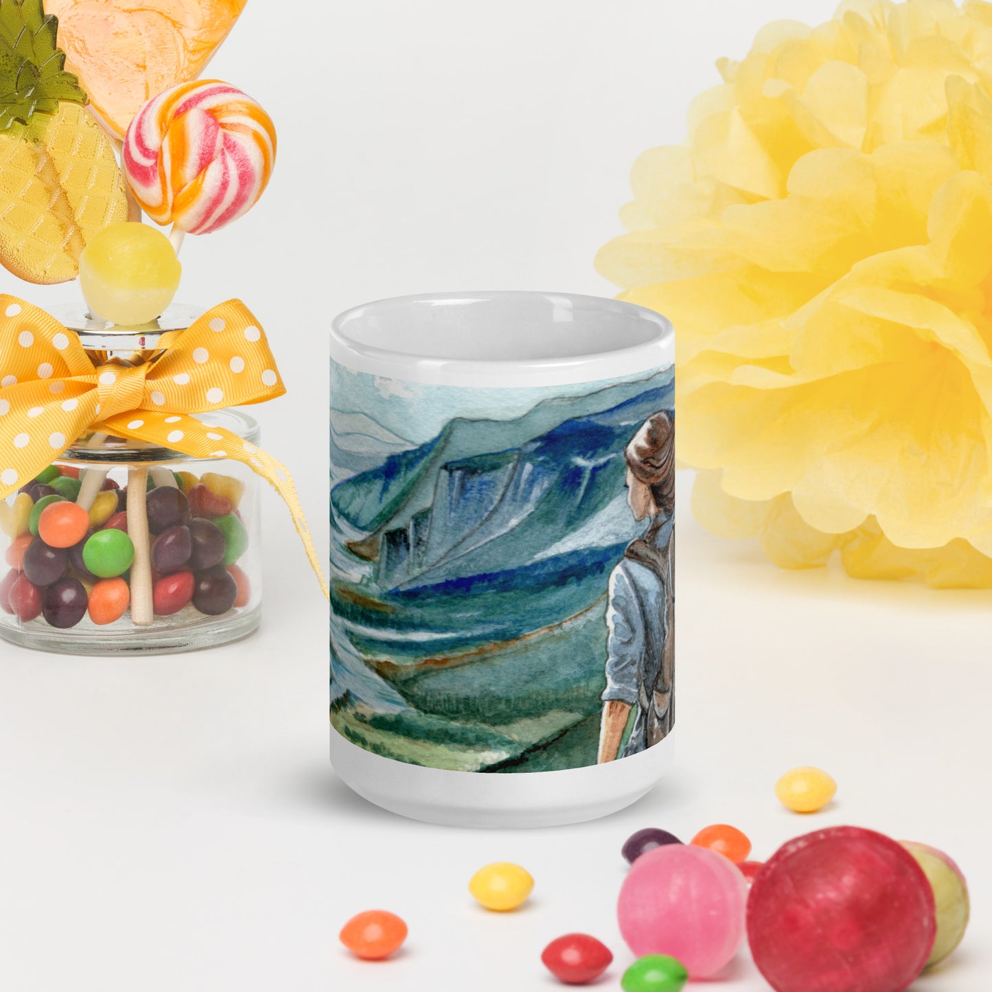 The Journey 15oz White Glossy Mug