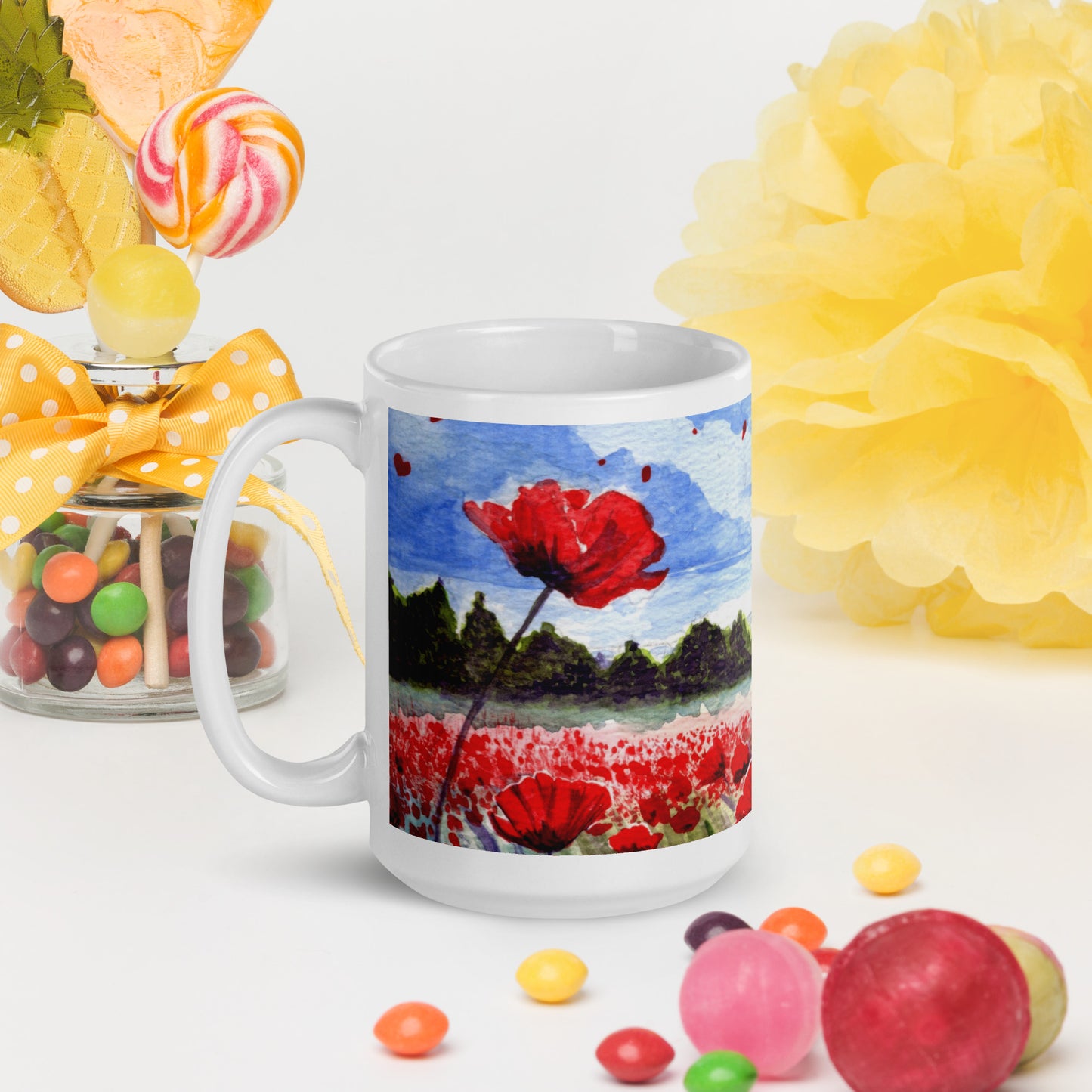 Fields of Grace 15oz White Glossy Mug