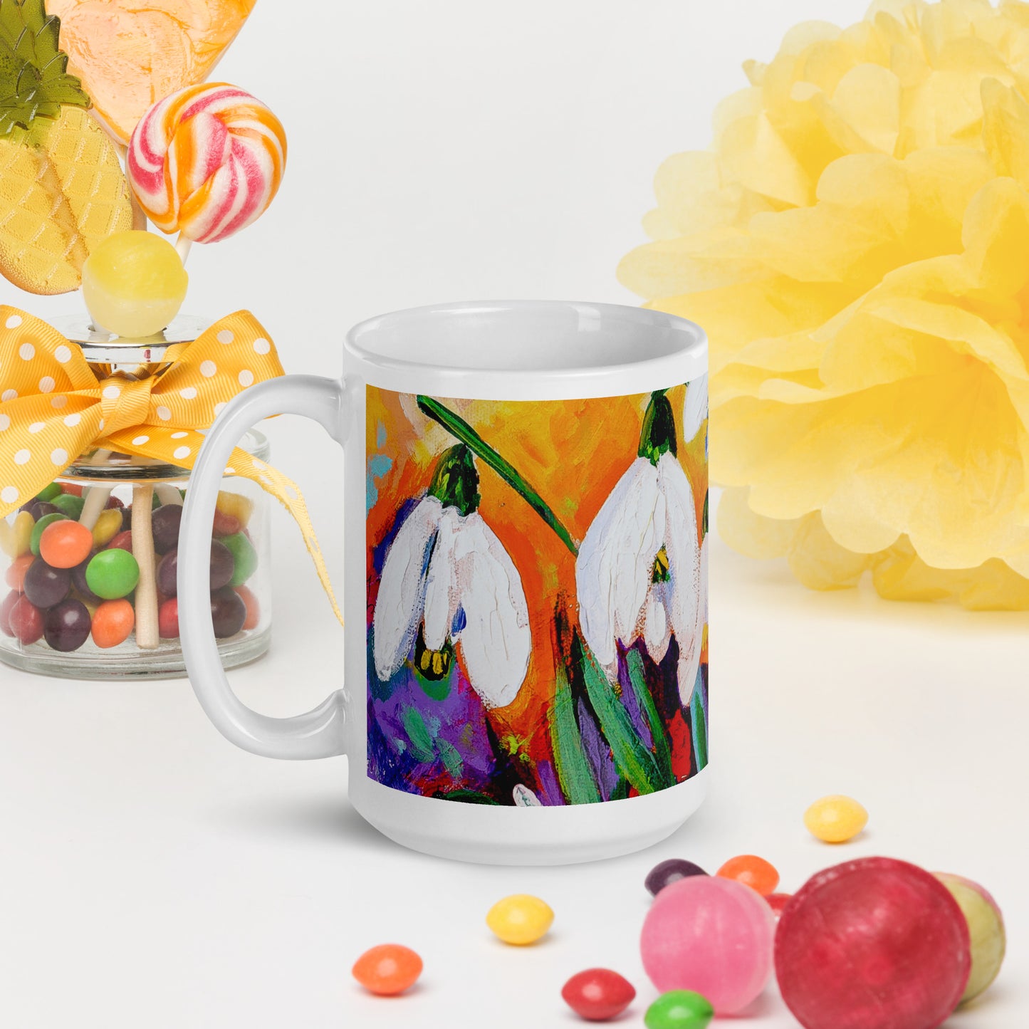 Hope in Bloom 15oz White Glossy Mug