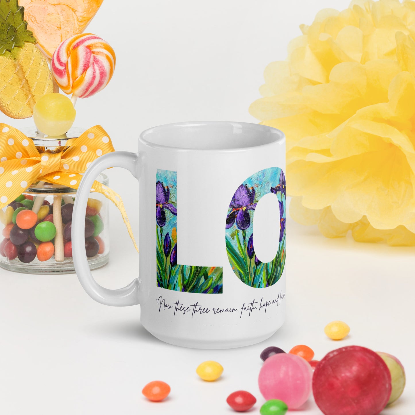 Love 15oz White Glossy Mug