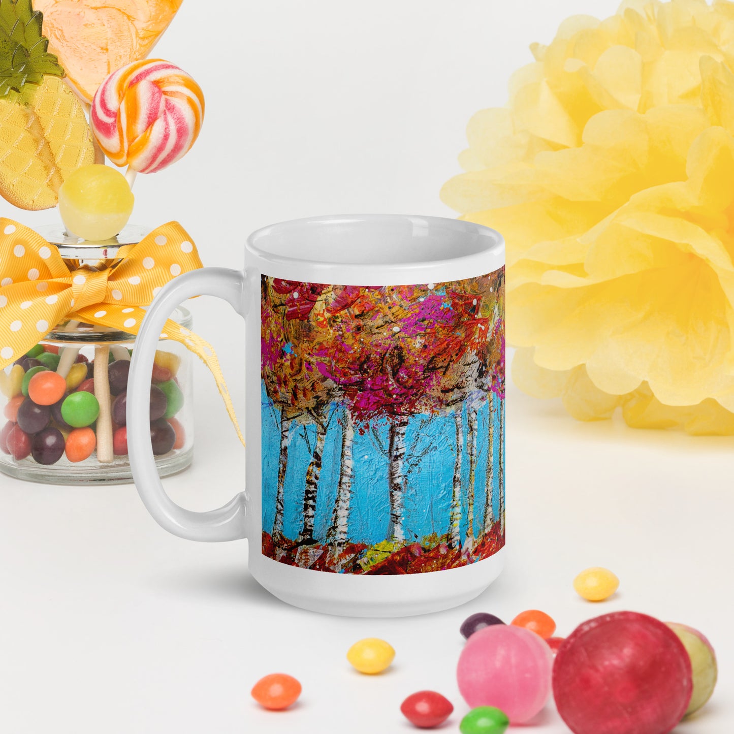 Radiance of Autumn 15oz White Glossy Mug