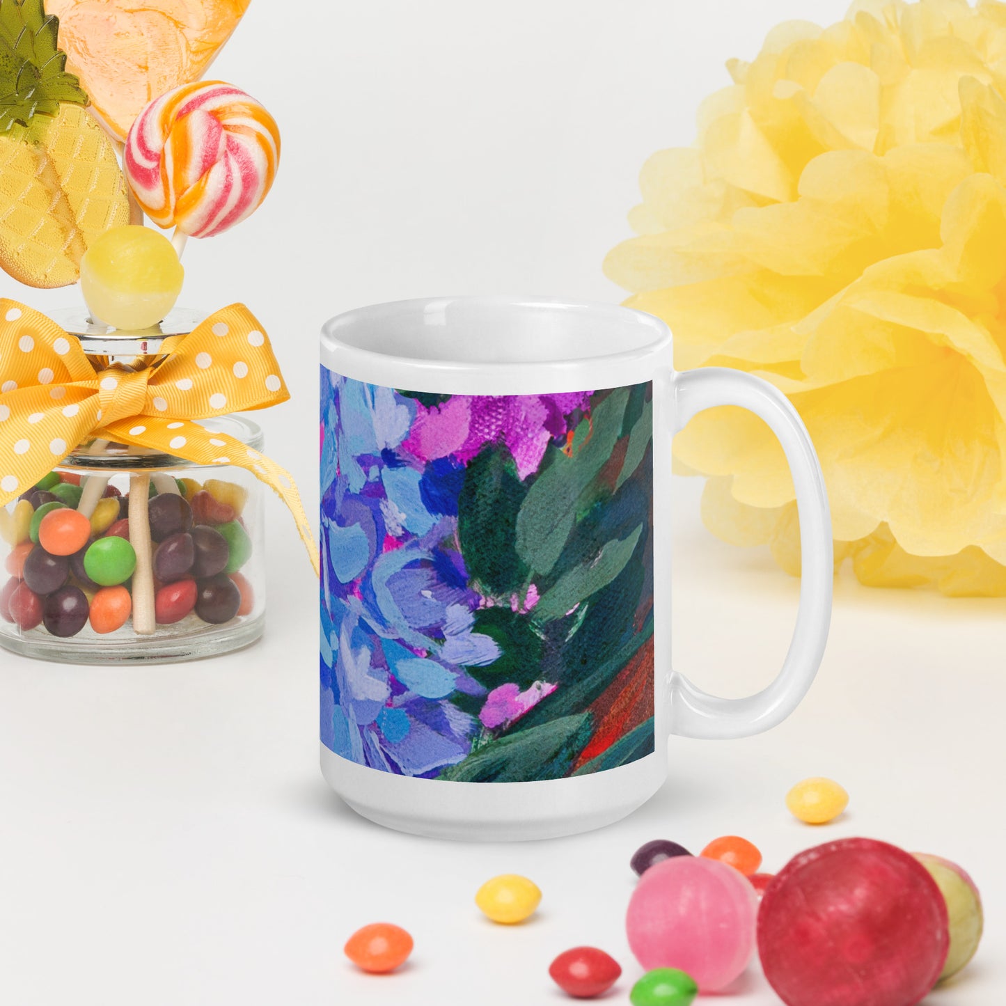Abundant Grace 15oz White Glossy Mug