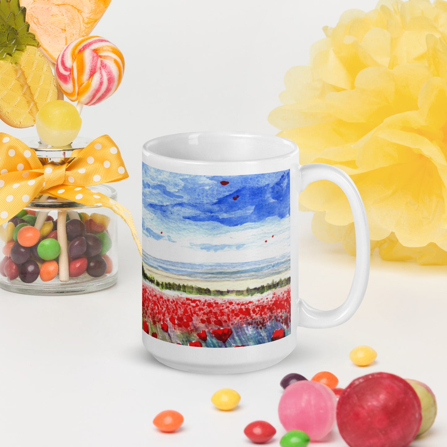 Fields of Grace 15oz White Glossy Mug