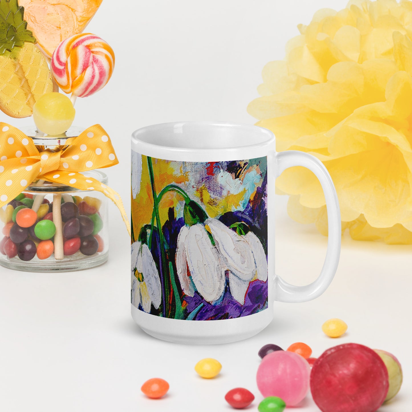 Hope in Bloom 15oz White Glossy Mug