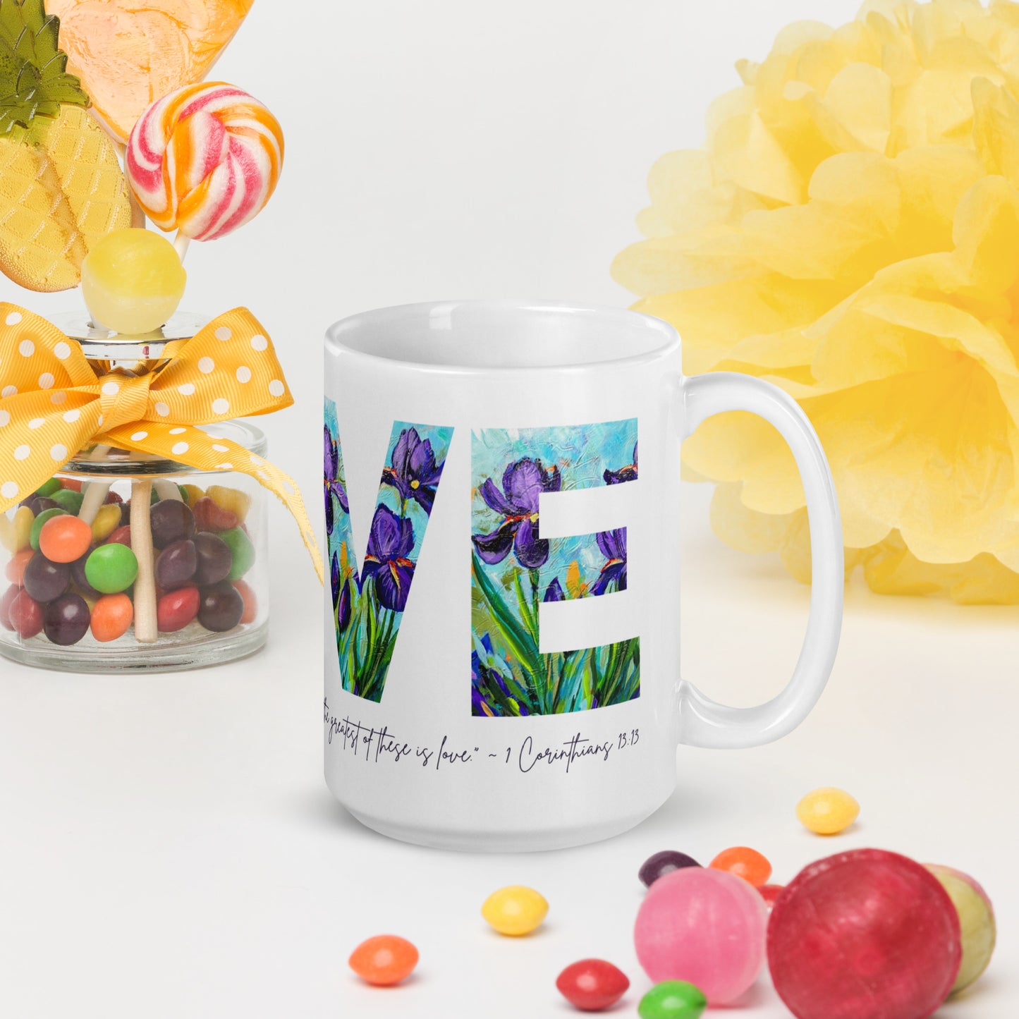Love 15oz White Glossy Mug