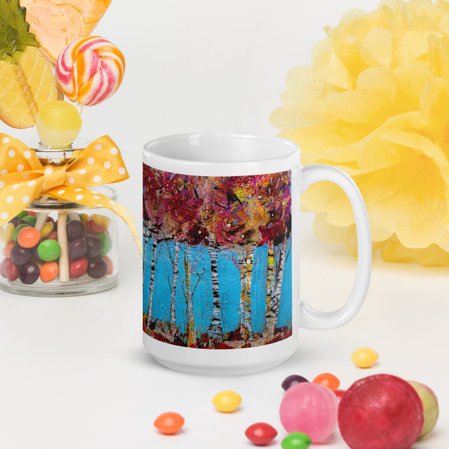 Radiance of Autumn 15oz White Glossy Mug
