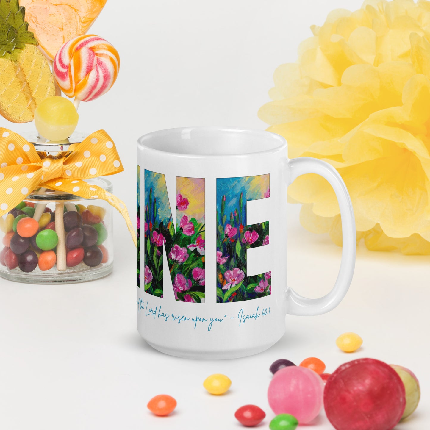 Shine 15oz White Glossy Mug