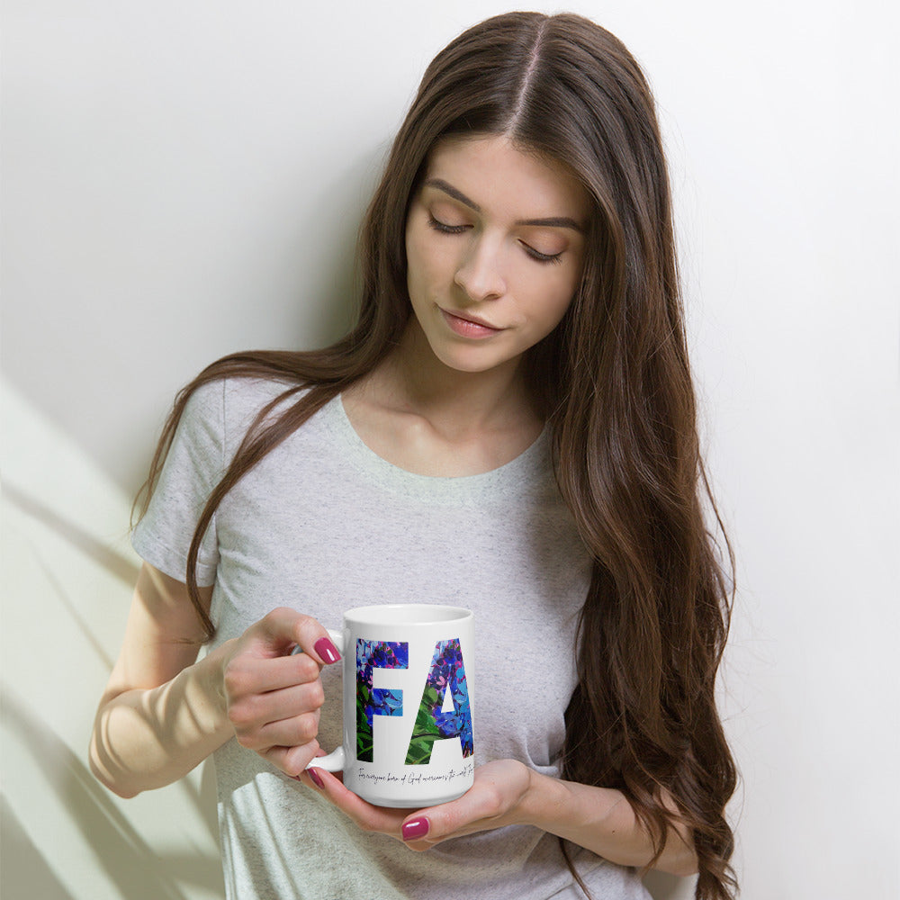 Faith 15oz White Glossy Mug