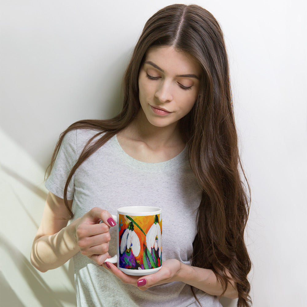 Hope in Bloom 15oz White Glossy Mug