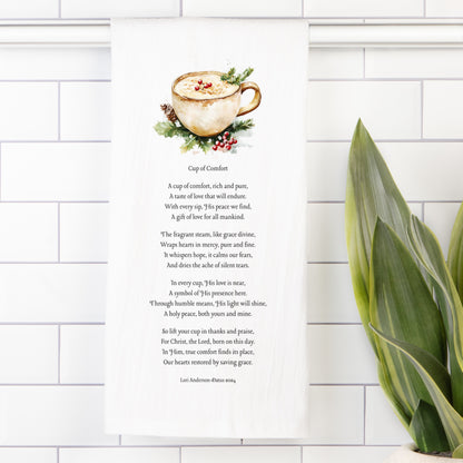 Cup of Comfort Tea Towel