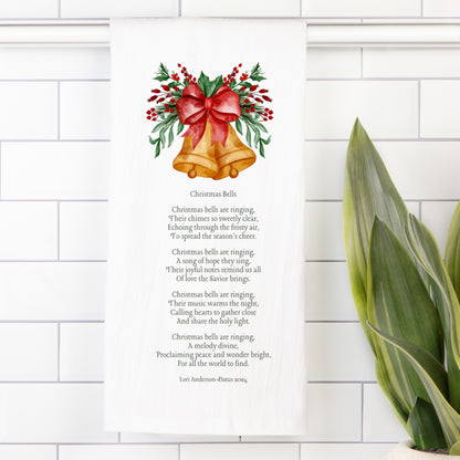 Christmas Bells Tea Towel