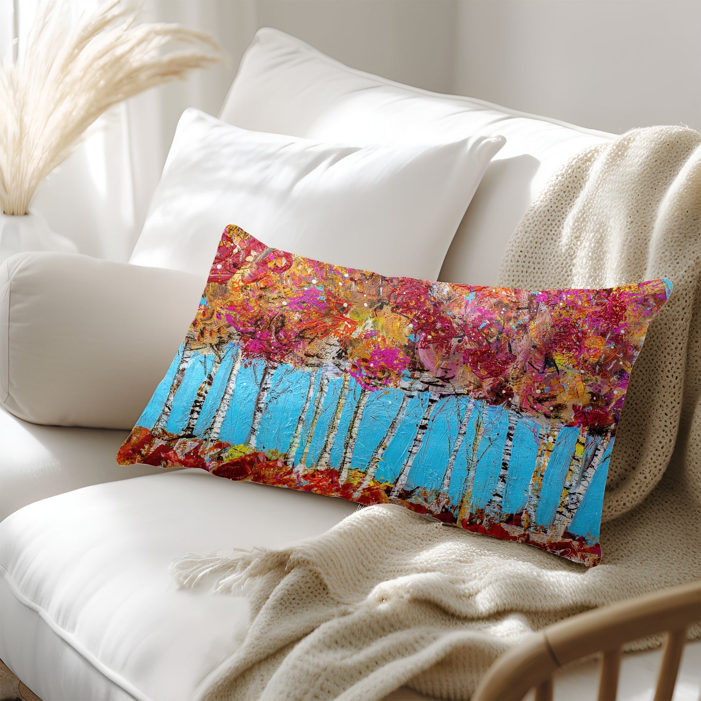 Autumn Bliss Artisan Lumbar Pillow Case