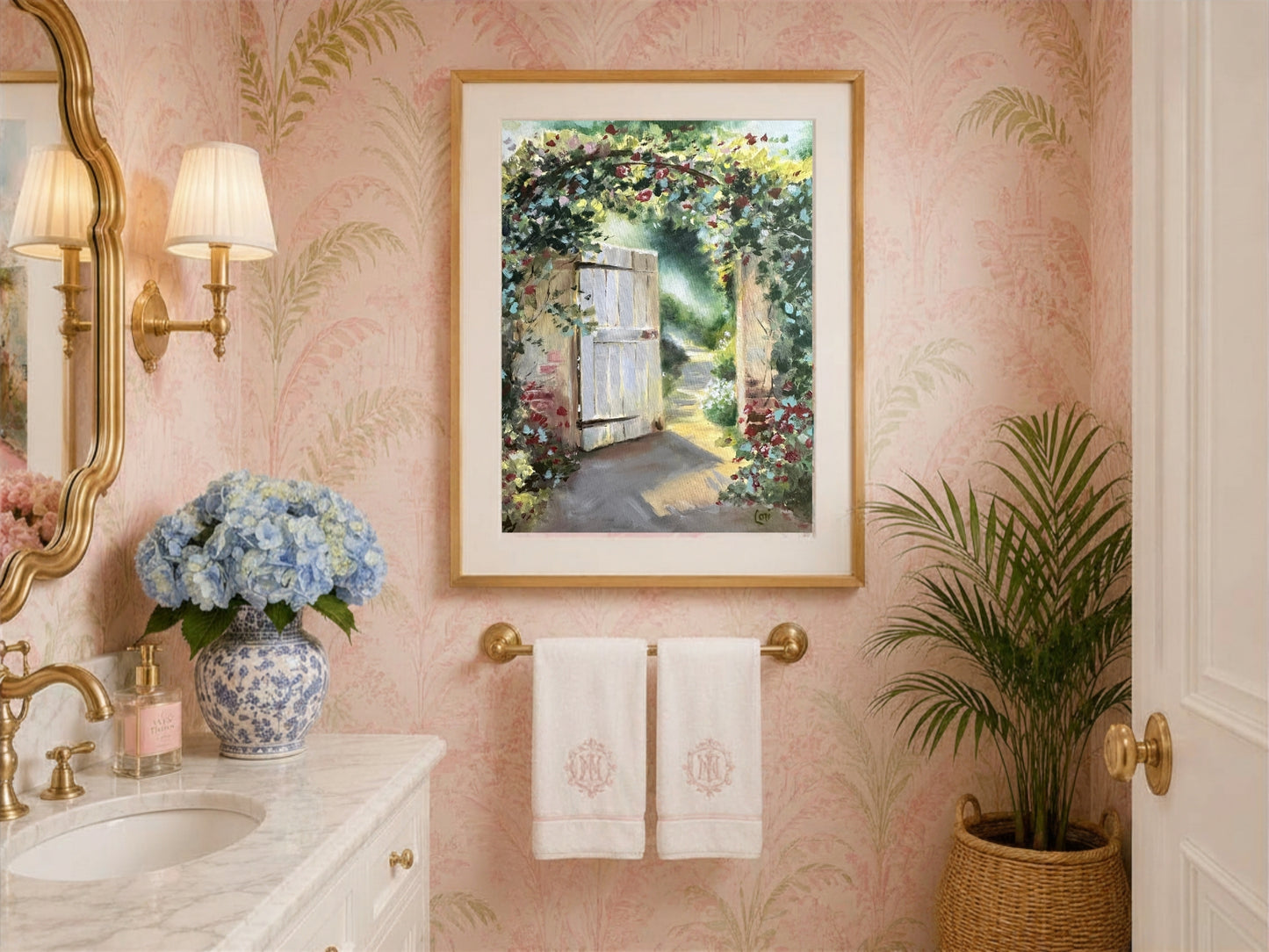 Invitation Fine Art Giclée Print | Christian Garden Gate Wall Art | Lori Datus Fine Art