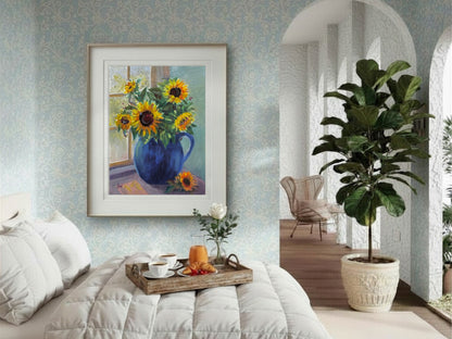 A Promise Fulfilled Fine Art Giclée | Original Sunflower Still Life Painting | Christian Fine Art by Lori Datus