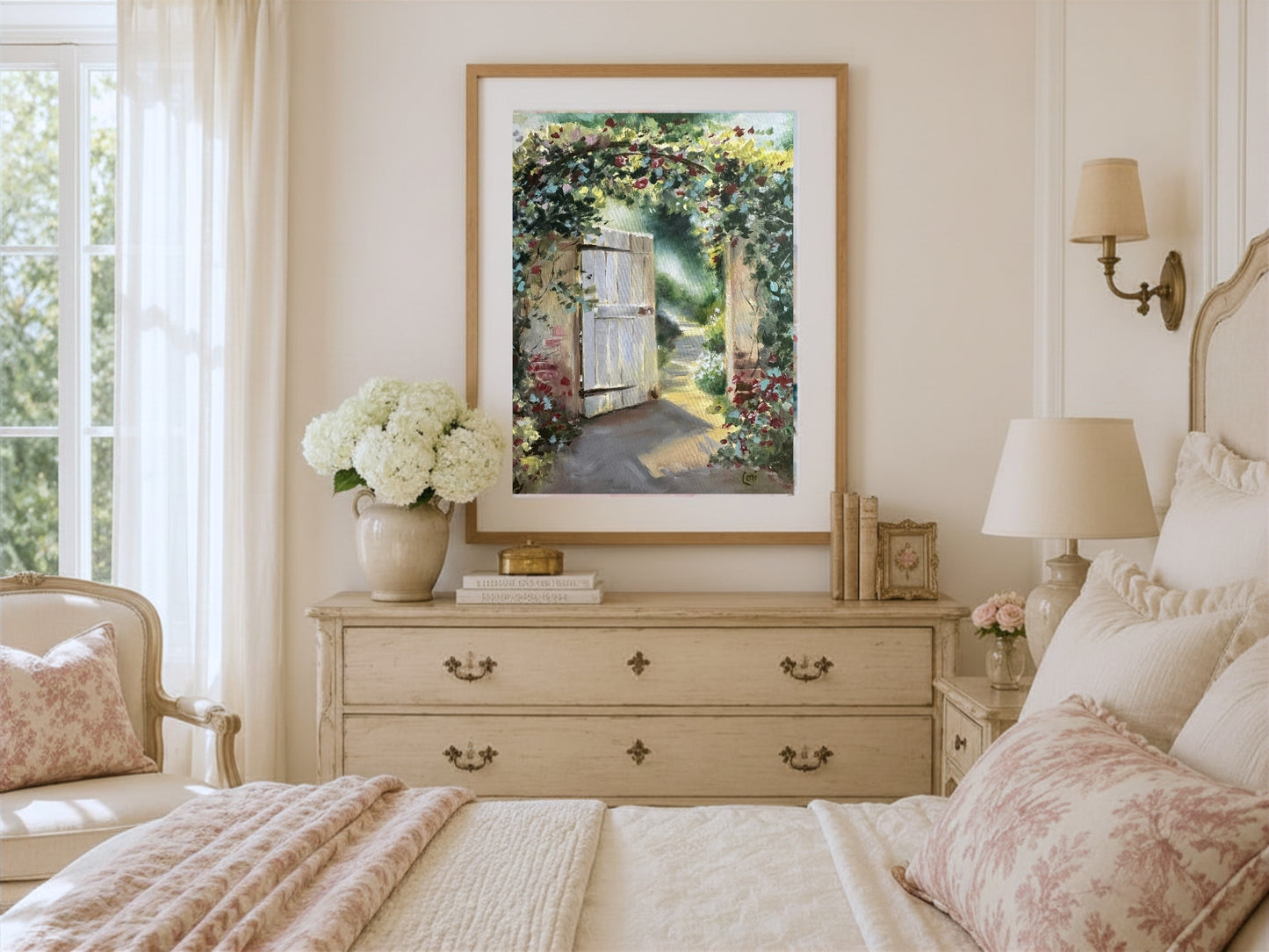 Invitation Fine Art Giclée Print | Christian Garden Gate Wall Art | Lori Datus Fine Art