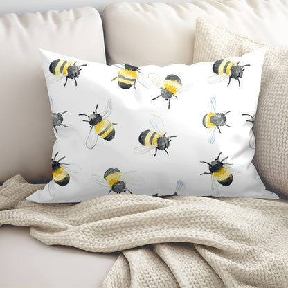 Bee Joyful Artisan Lumbar Pillow Case