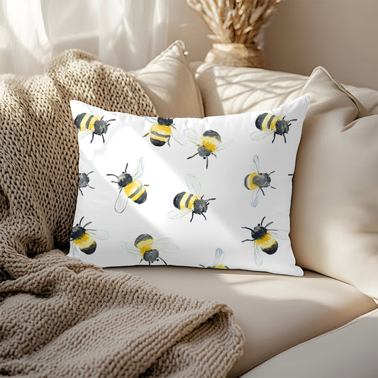 Bee Joyful Artisan Lumbar Pillow Case