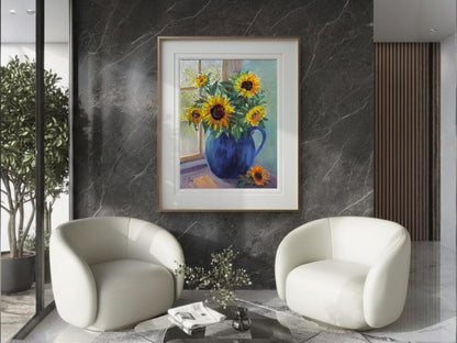A Promise Fulfilled Fine Art Giclée | Original Sunflower Still Life Painting | Christian Fine Art by Lori Datus