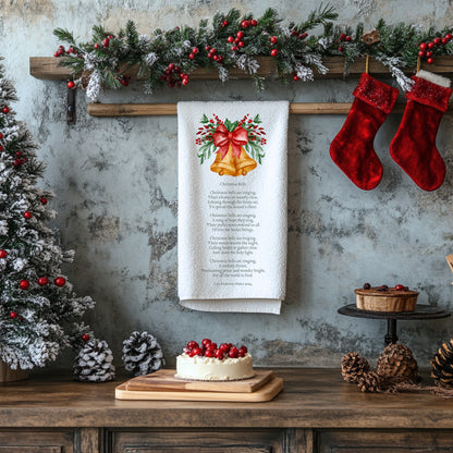 Christmas Bells Tea Towel