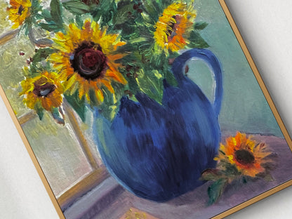 A Promise Fulfilled Fine Art Giclée | Original Sunflower Still Life Painting | Christian Fine Art by Lori Datus