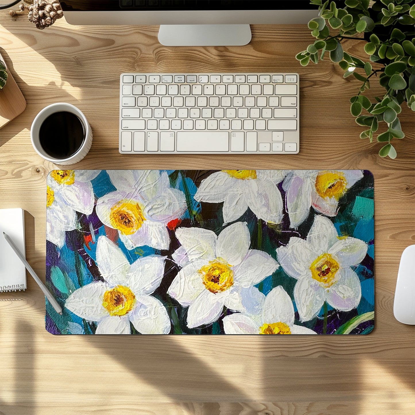 Daffodil Delight Desk Pad