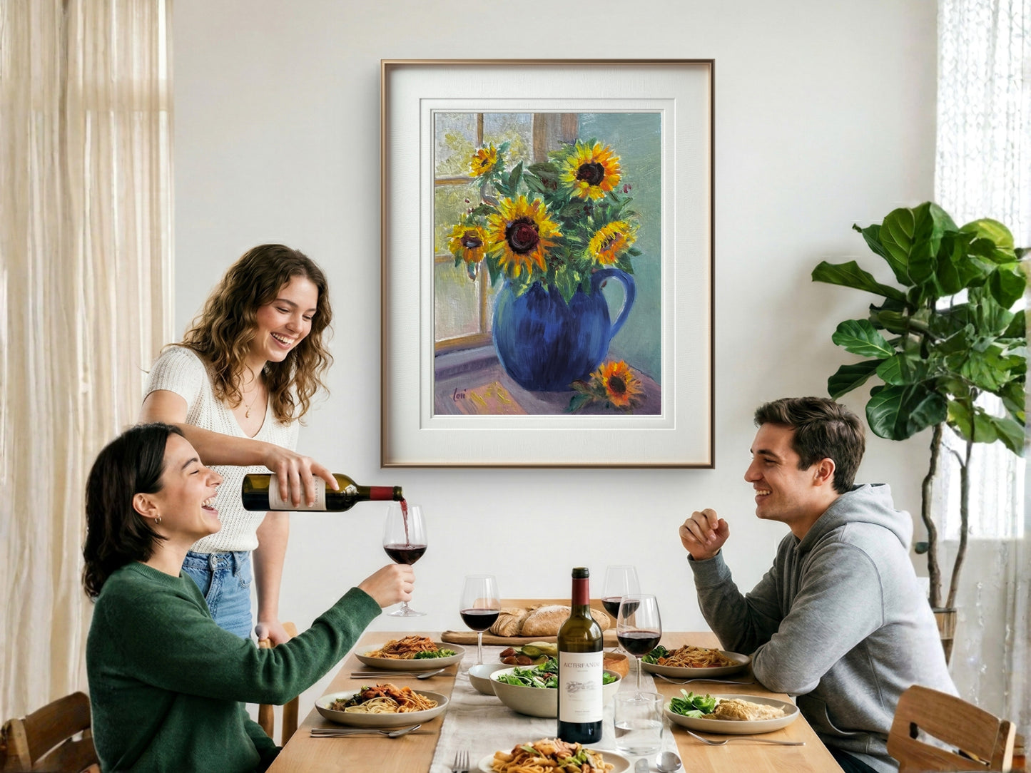 A Promise Fulfilled Fine Art Giclée | Original Sunflower Still Life Painting | Christian Fine Art by Lori Datus