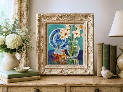 Morning Joy Fine Art Giclée | Original Daffodil Still Life Painting | Christian Fine Art by Lori Anderson-Datus