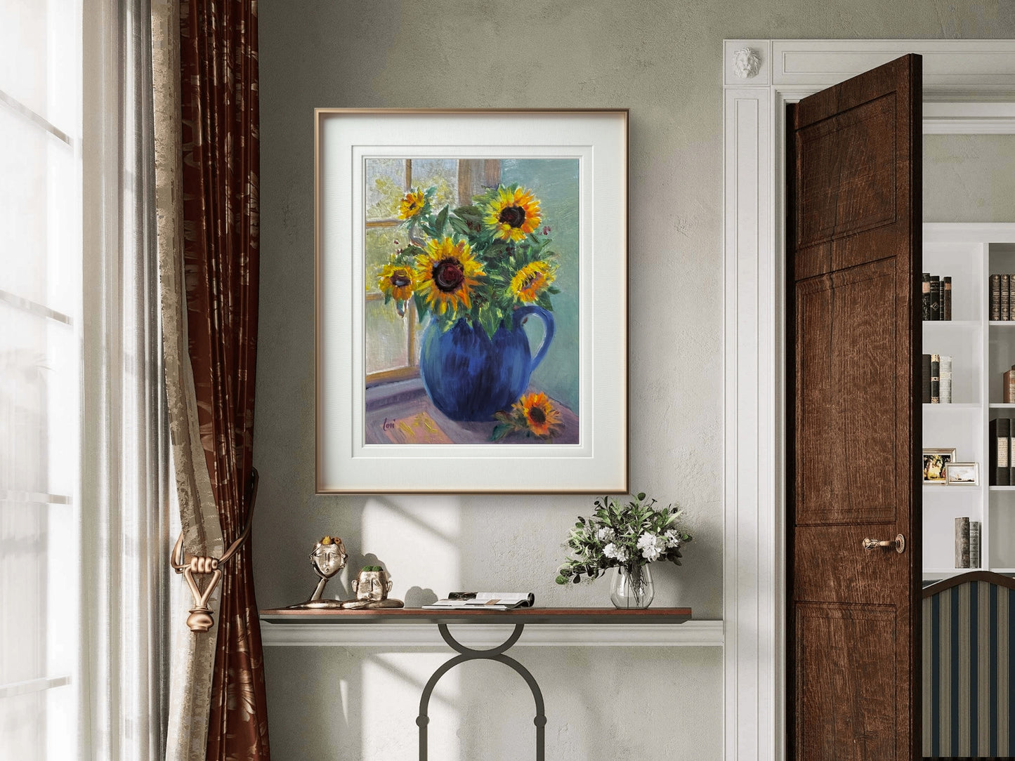 A Promise Fulfilled Fine Art Giclée | Original Sunflower Still Life Painting | Christian Fine Art by Lori Datus