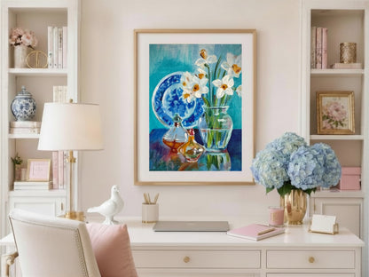 Morning Joy Fine Art Giclée | Original Daffodil Still Life Painting | Christian Fine Art by Lori Anderson-Datus