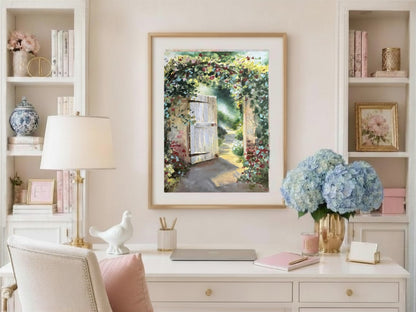 Invitation Fine Art Giclée Print | Christian Garden Gate Wall Art | Lori Datus Fine Art