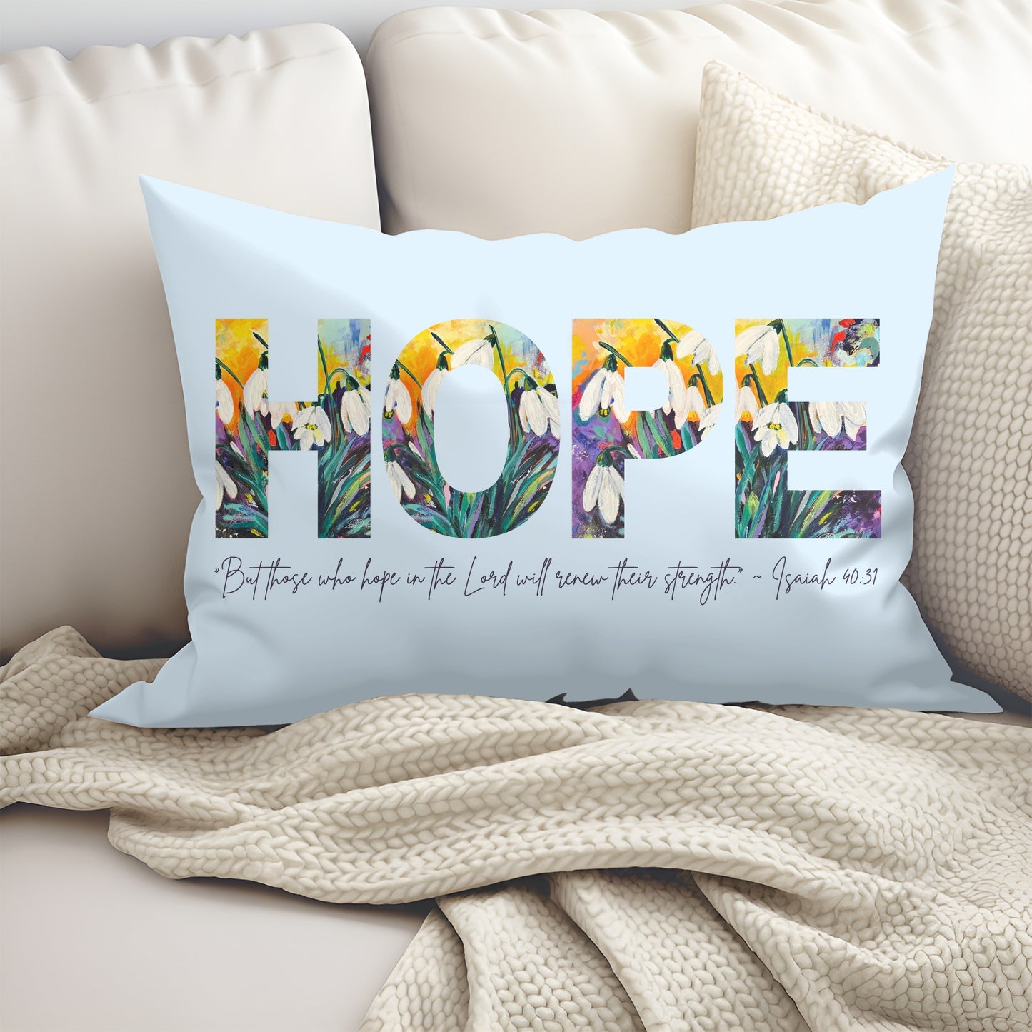 Hope Artisan Lumbar Pillow Case