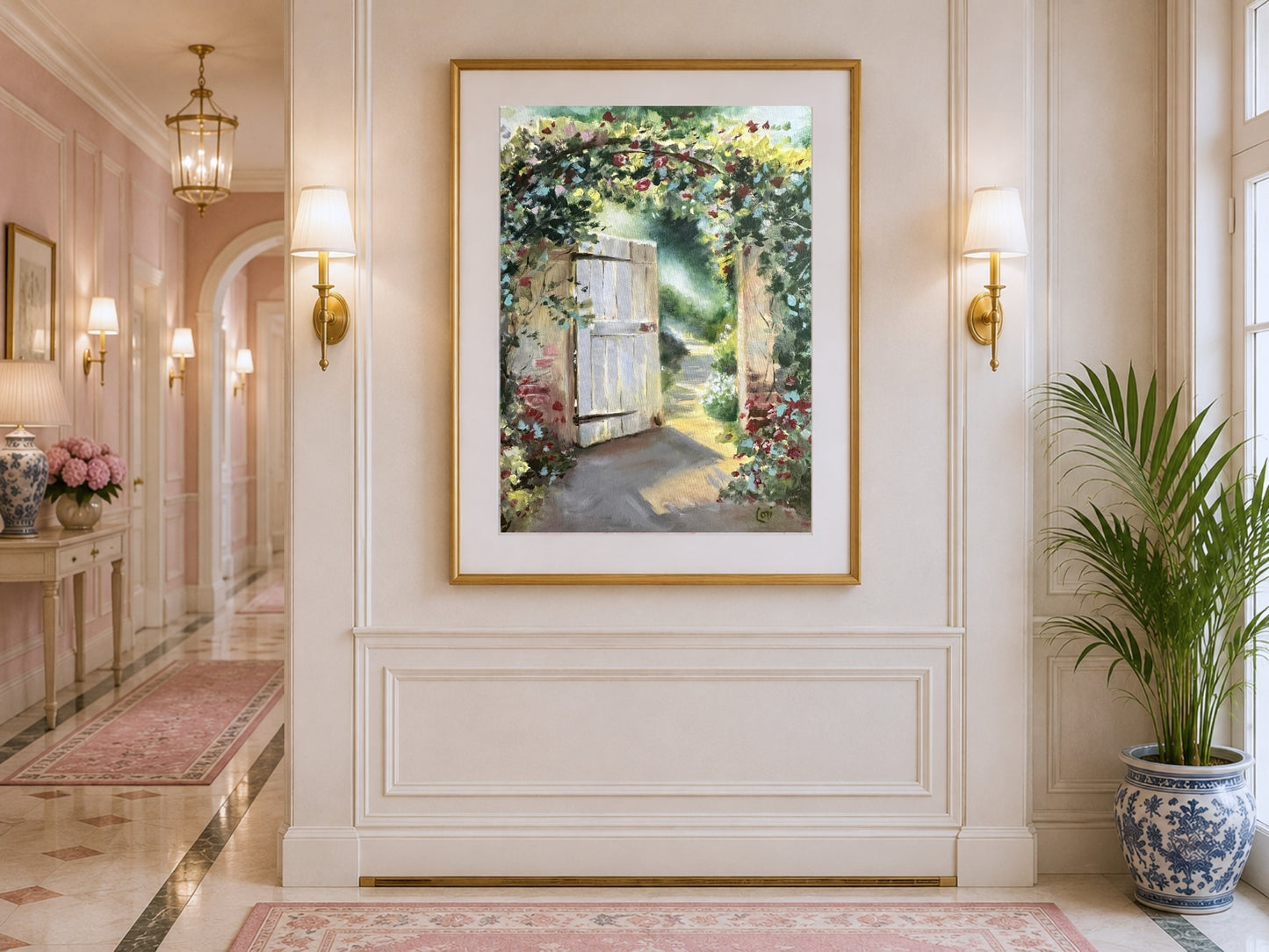 Invitation Fine Art Giclée Print | Christian Garden Gate Wall Art | Lori Datus Fine Art