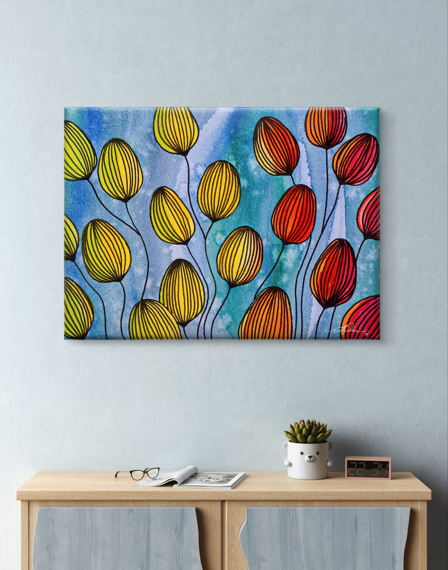 In the Flow Fine Art Canvas Print